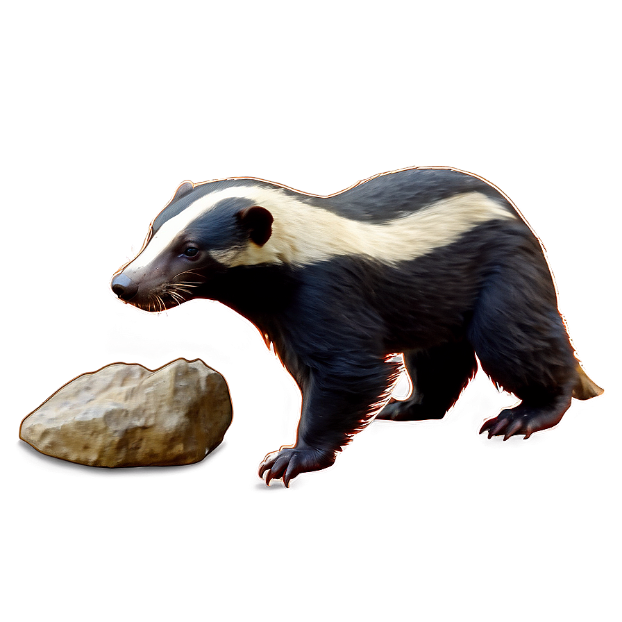 Honey Badger With Prey Png 06252024 PNG