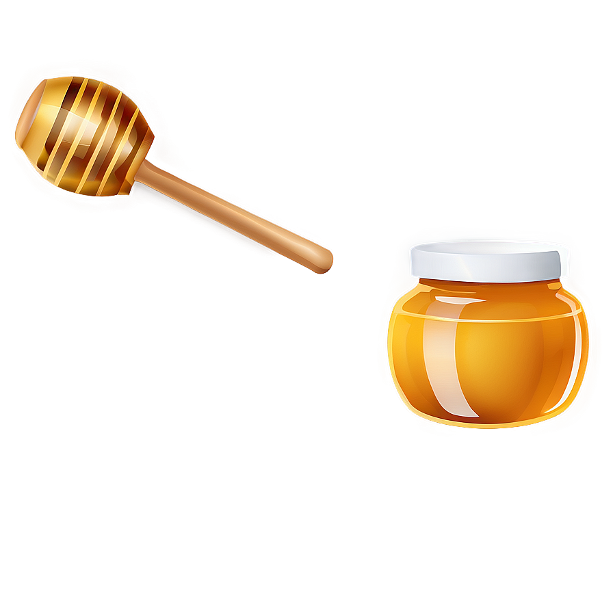 Honey Jar Illustration Png 06212024 PNG