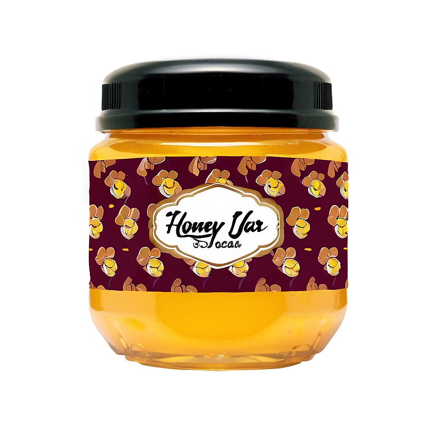 Honey Jar Label Png 06212024 PNG