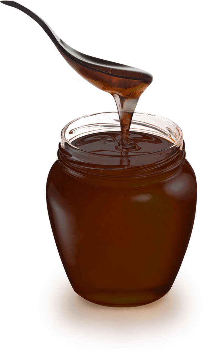 Honey Jar Pouring Spoon PNG