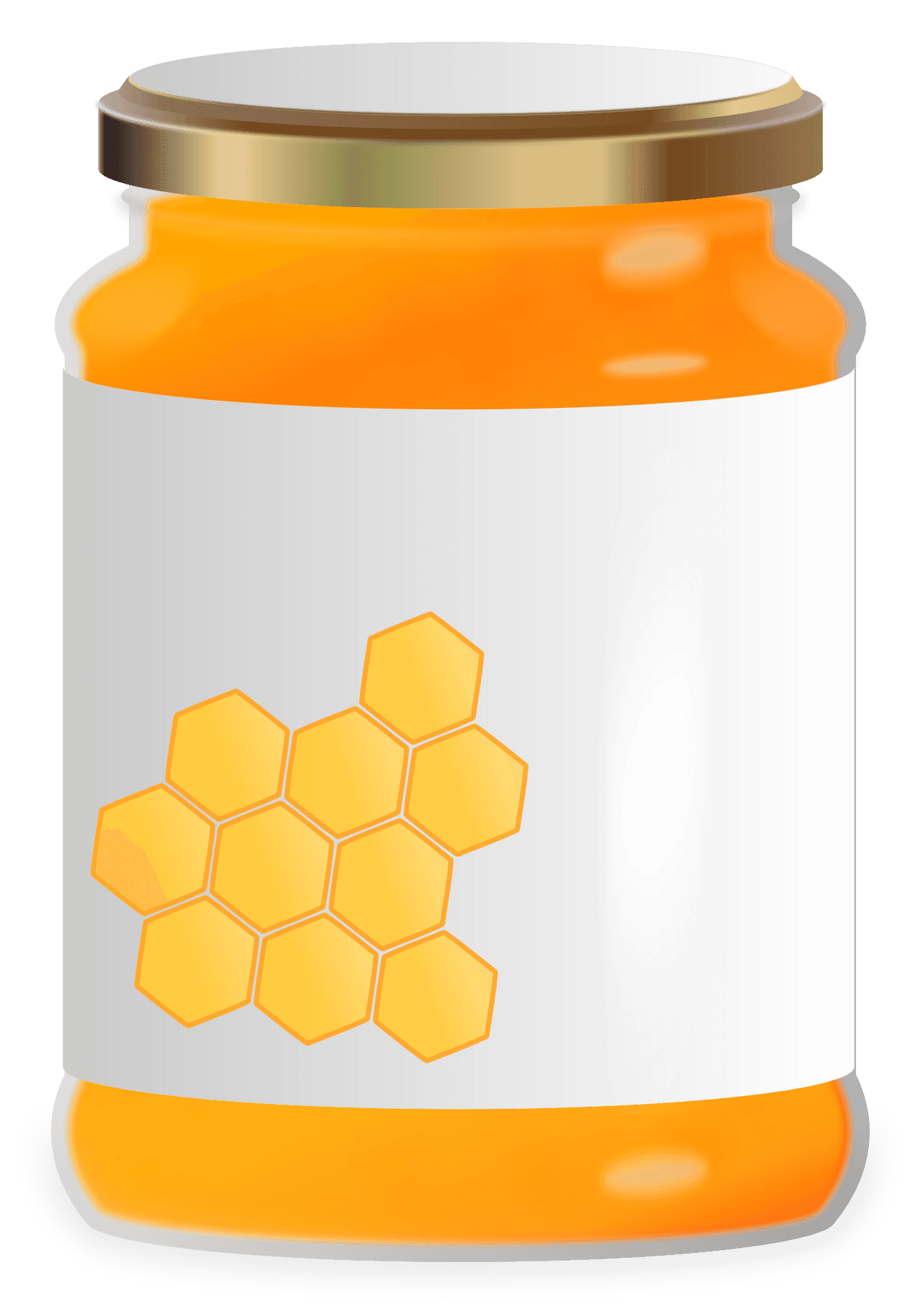 Honey Jar Vector Illustration PNG