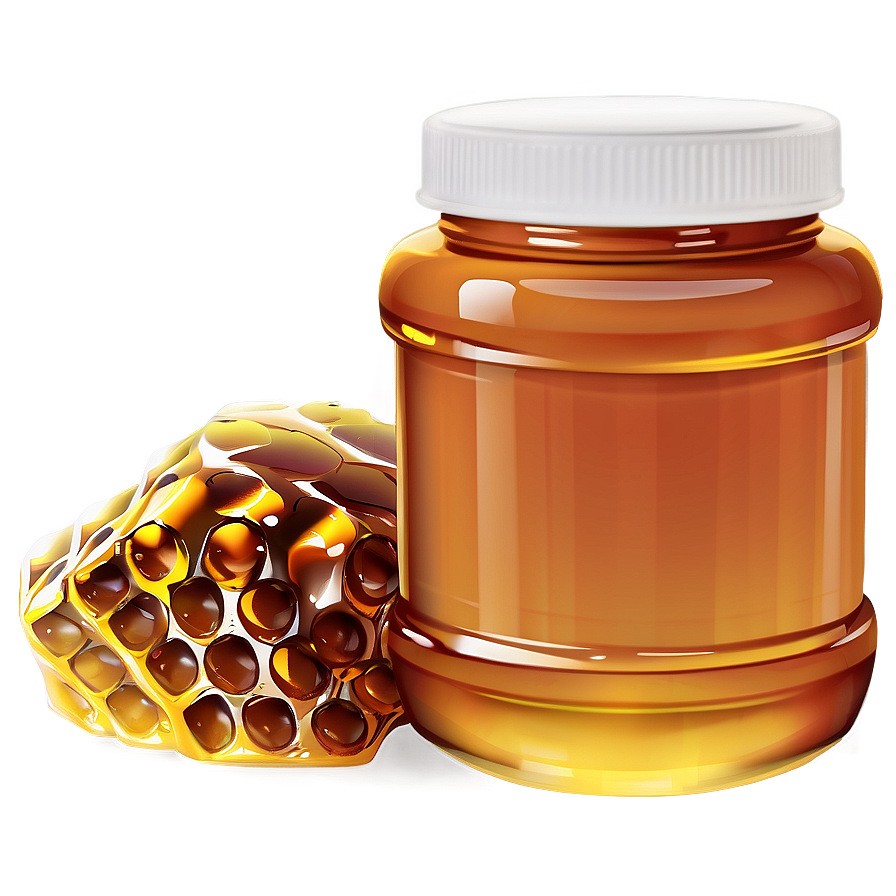 Honey Jar With Cap Png Jqi PNG