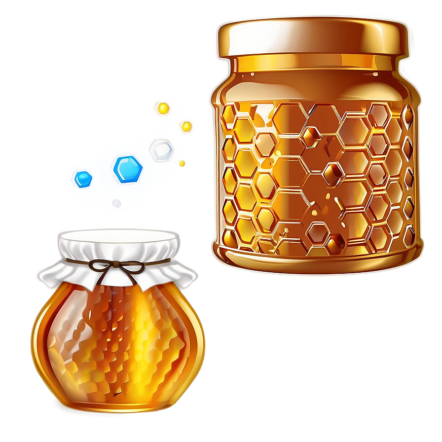 Honey Jar With Comb Png Qqd90 PNG