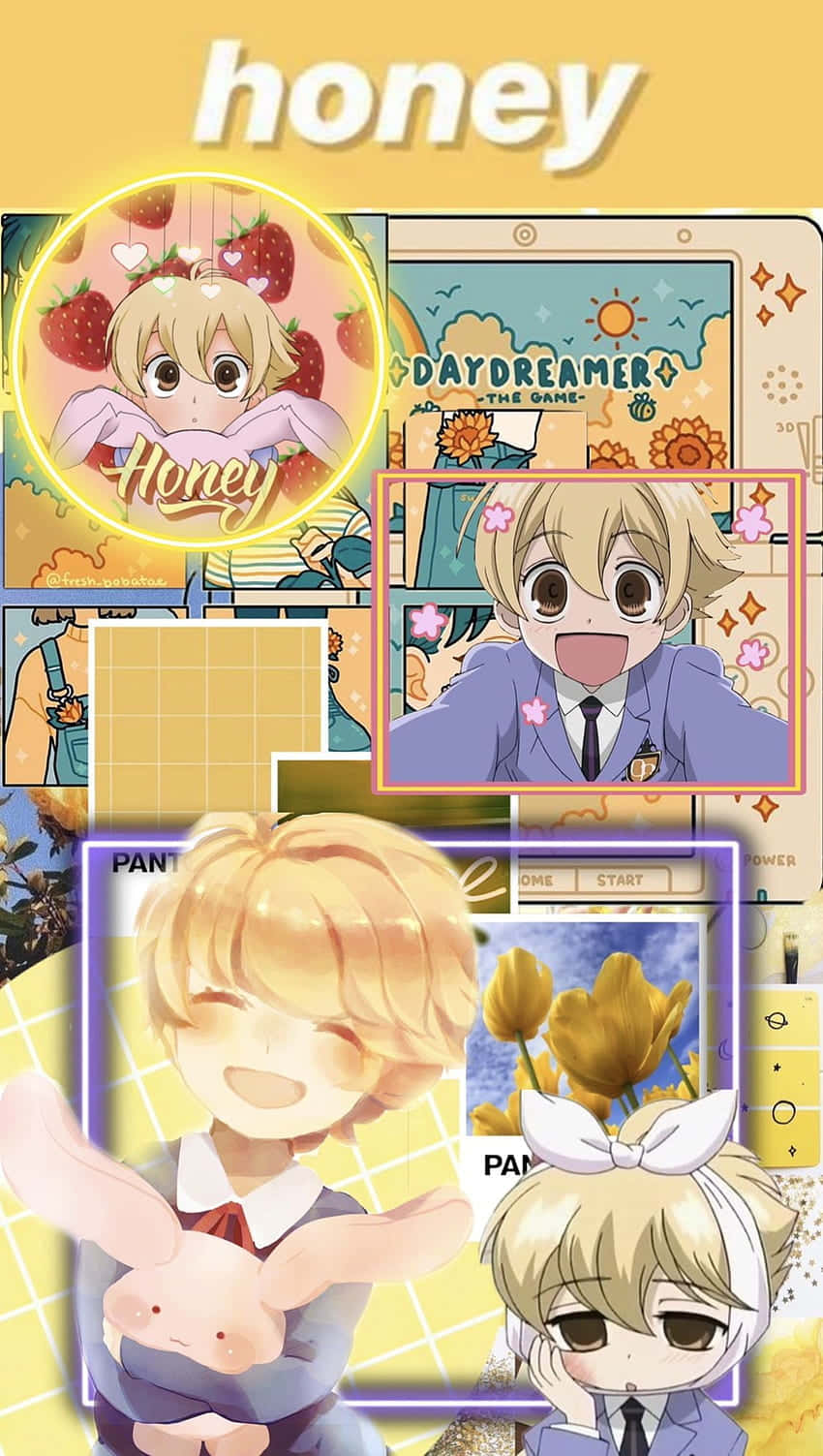 Honey Senpai Collage Anime Character Wallpaper