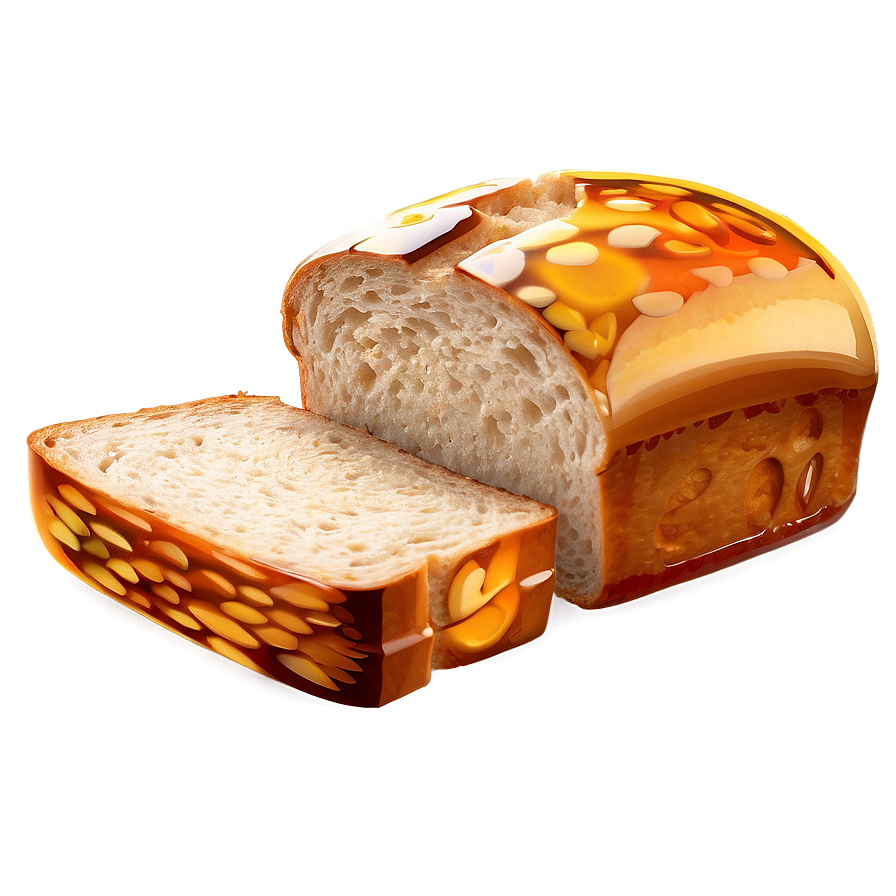 Honey Wheat Bread Slice Png 06132024 PNG