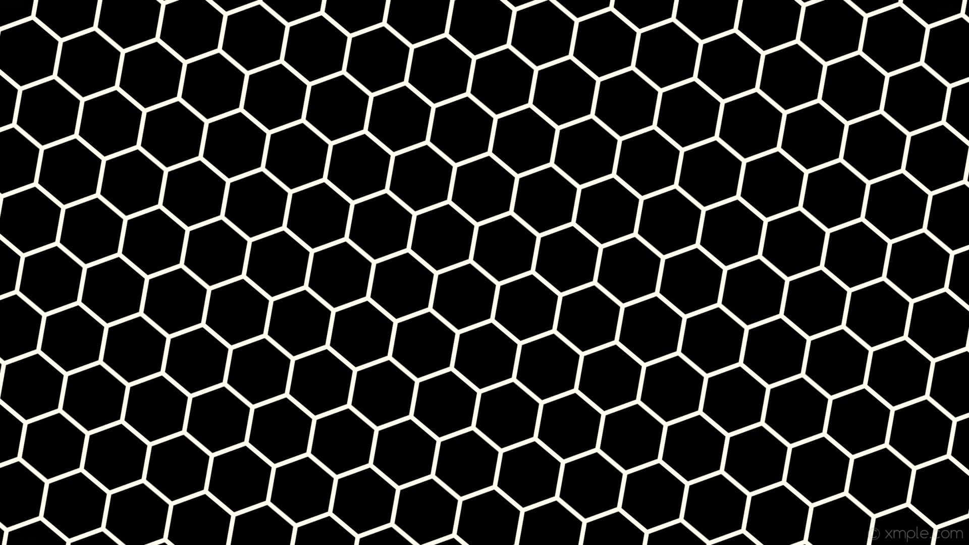 Image  A yellow honeycomb pattern background