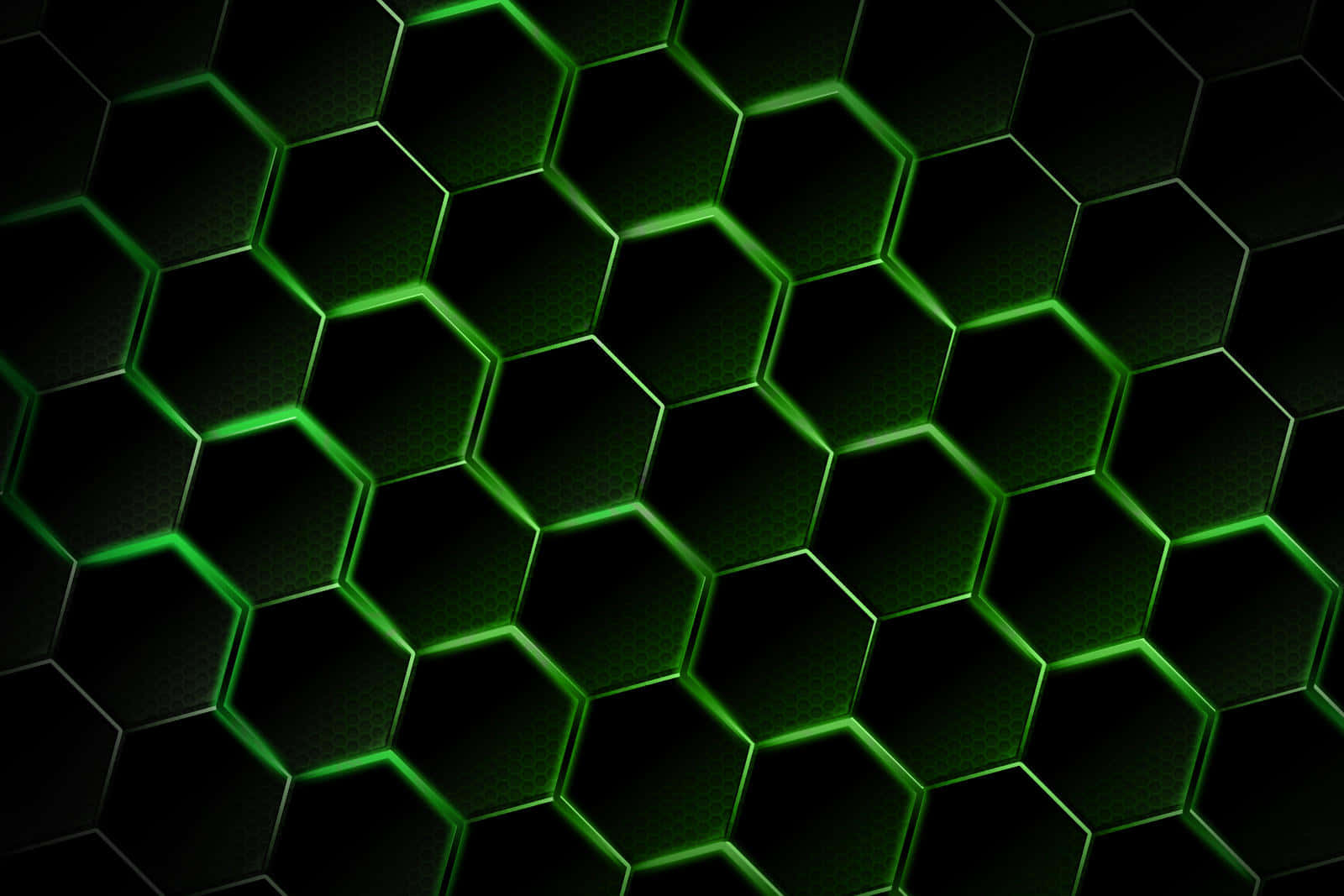 A honeycomb pattern, full of unique hexagonal sections