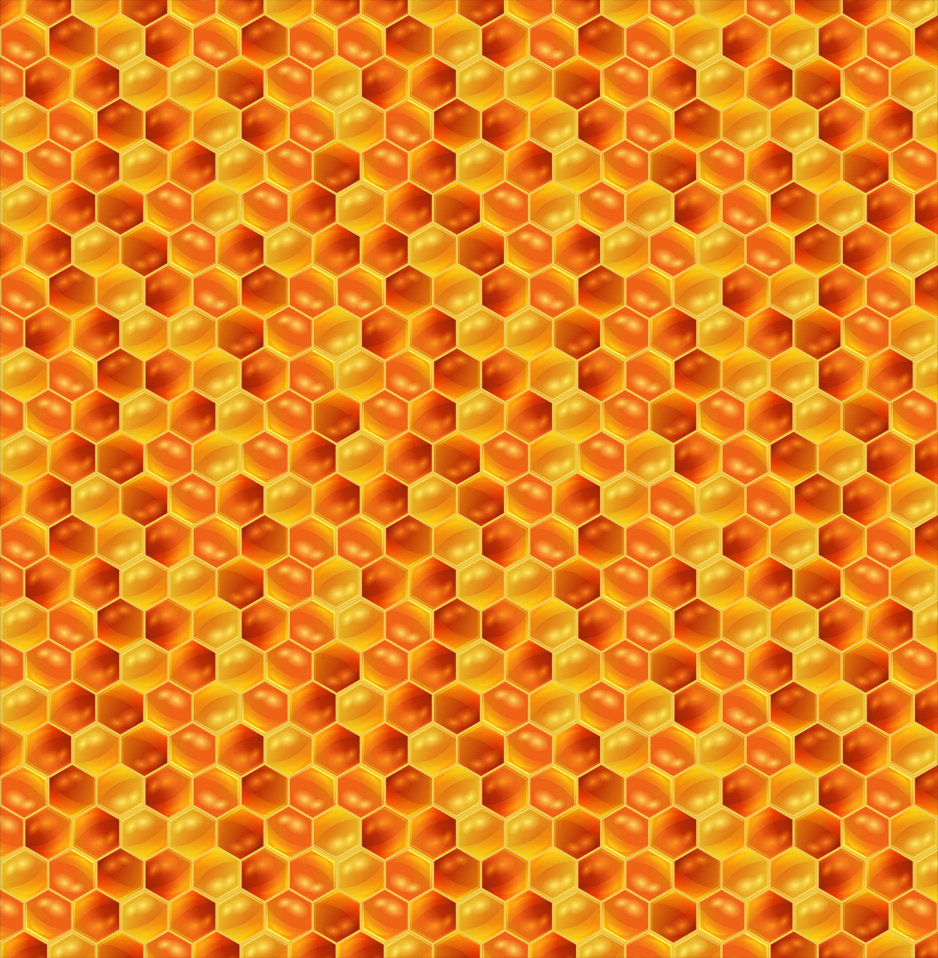 Honeycomb Digital Kunst Wallpaper