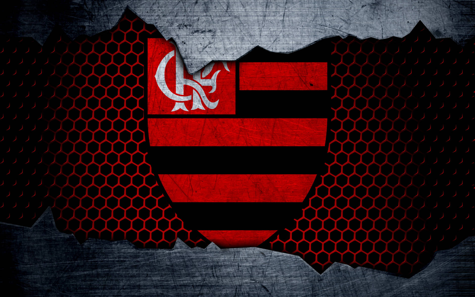 Honeycomb Flamengo Fc Logo
