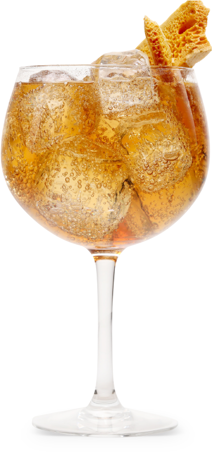 Honeycomb Garnished Cocktail Glass PNG