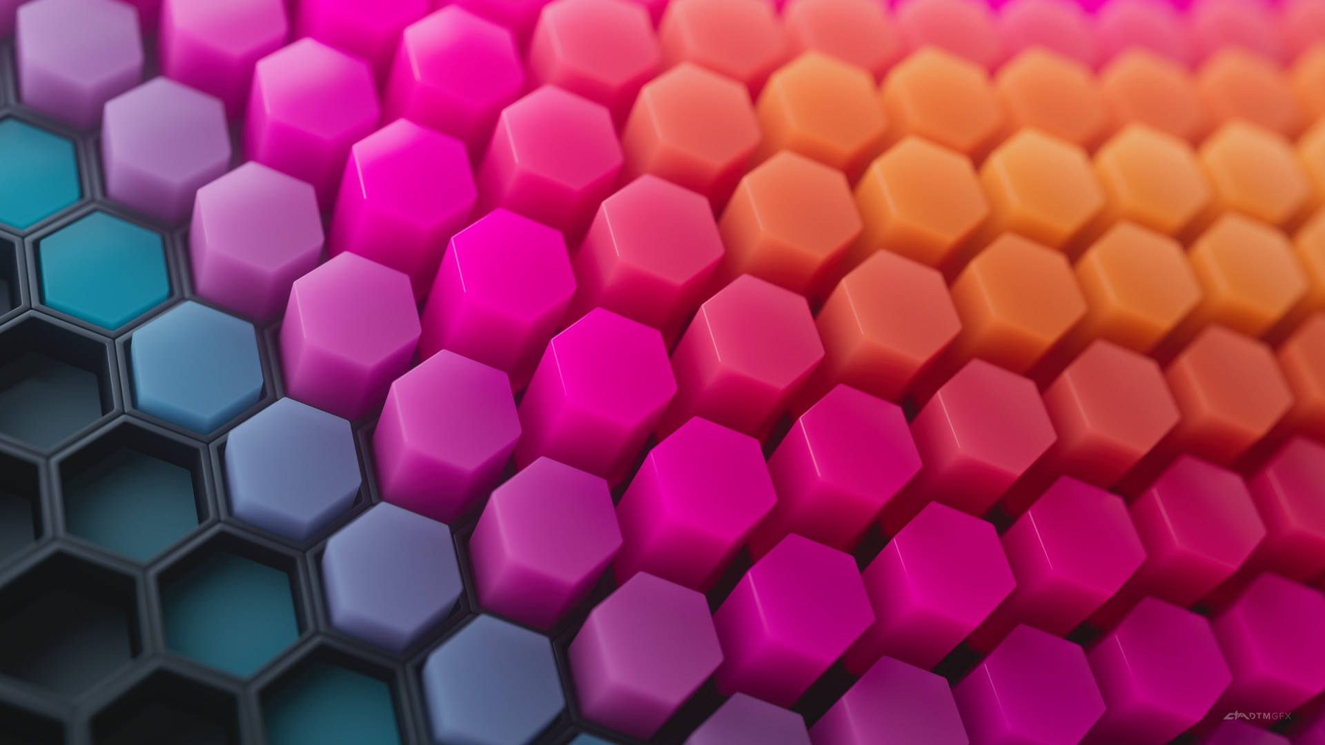 Honeycomb Graphic For Colorful Background Wallpaper