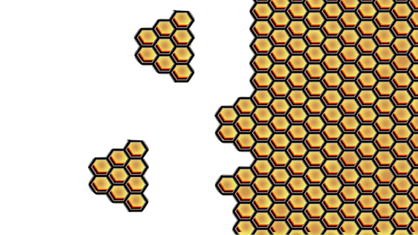 Honeycomb Pattern Digital Art PNG