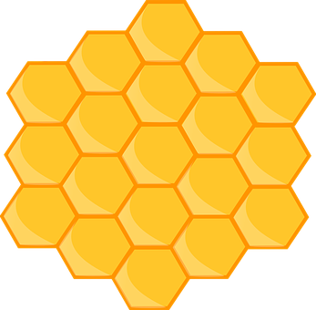 Honeycomb Pattern Graphic PNG