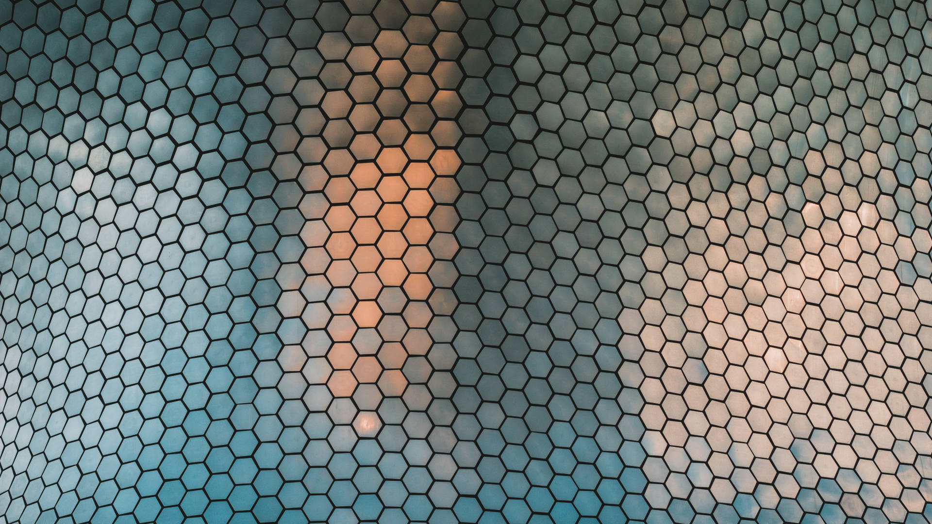 Honeycomb Reflekterende Lys Wallpaper