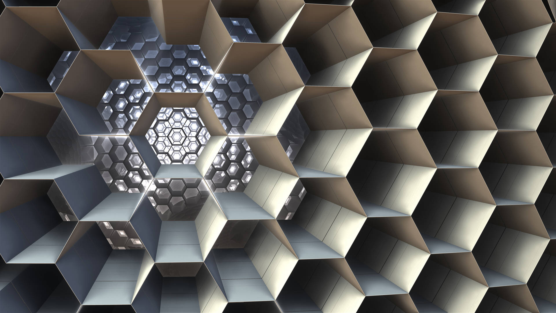 Honeycomb White Hexagons