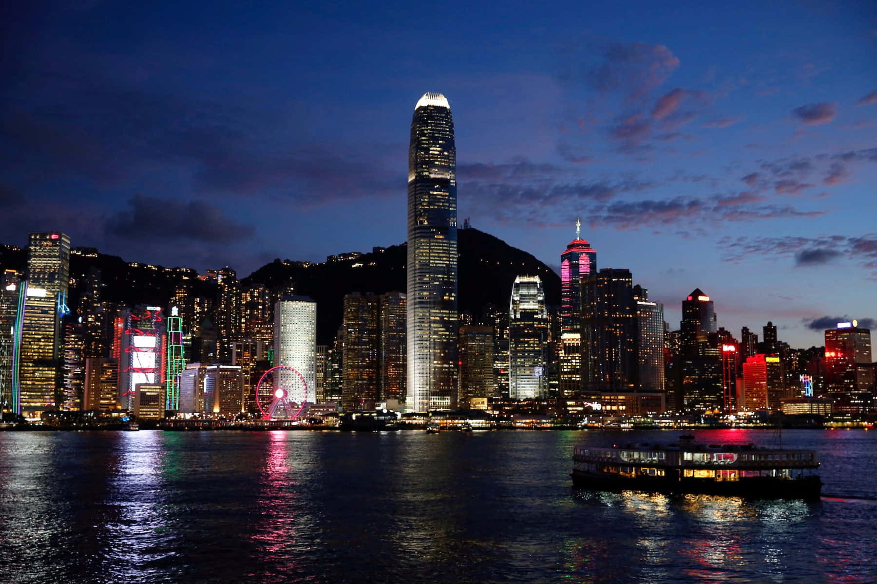 Stunning Hong Kong Skyline at Night