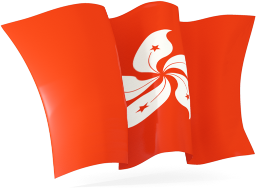Hong Kong Flag Wavy Design PNG