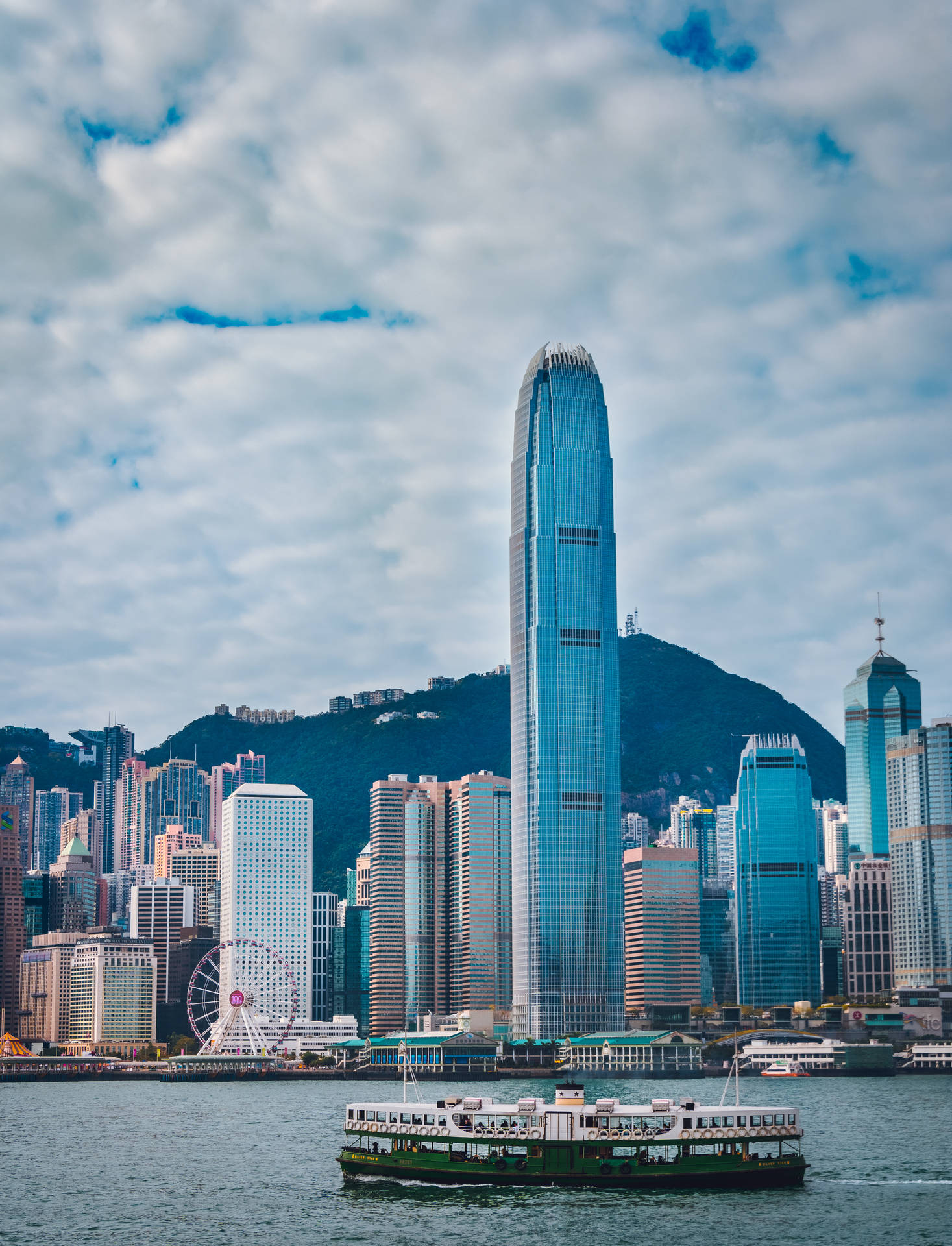 Magnificent View of Hong Kong Island Cruise Wallpaper