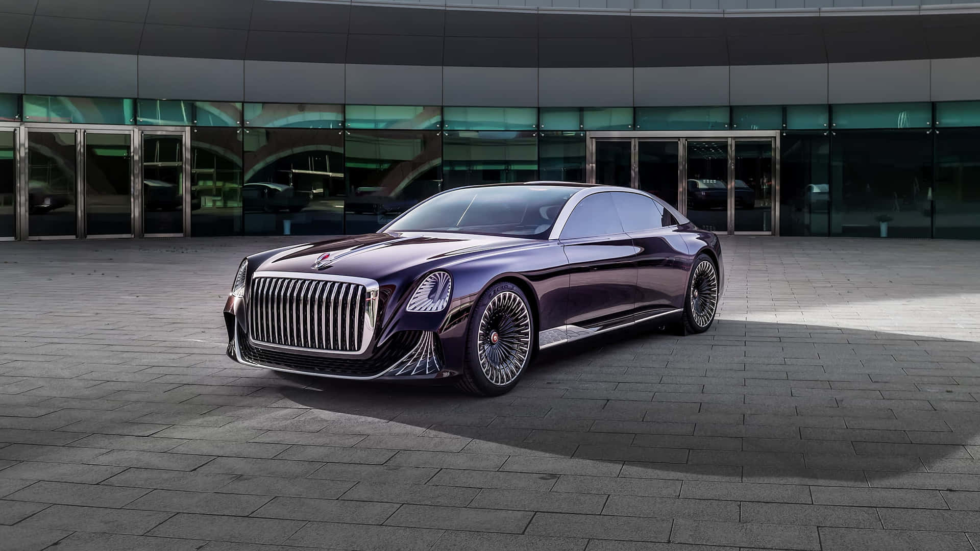 Caption: Sleek and Elegant Hongqi Luxury Car Wallpaper