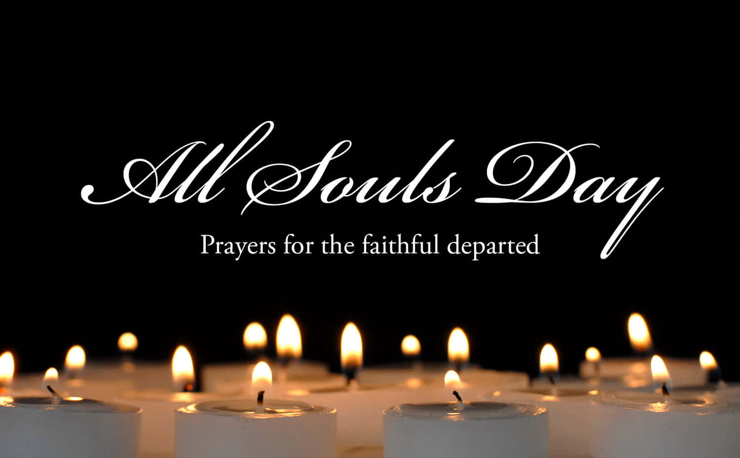 Honoring All Souls' Day With Beautiful Candlelight Wallpaper