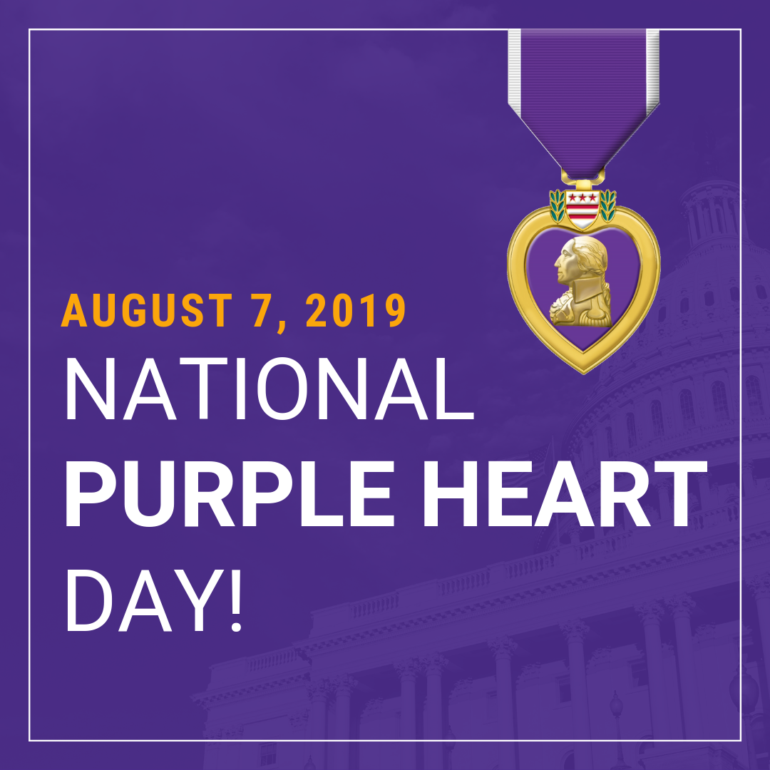 Honoring Courage: Purple Heart Day Wallpaper