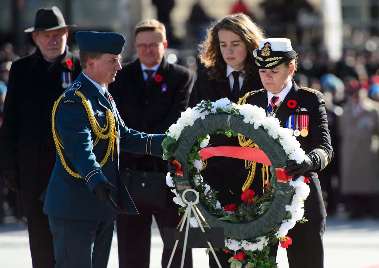 Honoring Heroes On Canada Remembrance Day Wallpaper