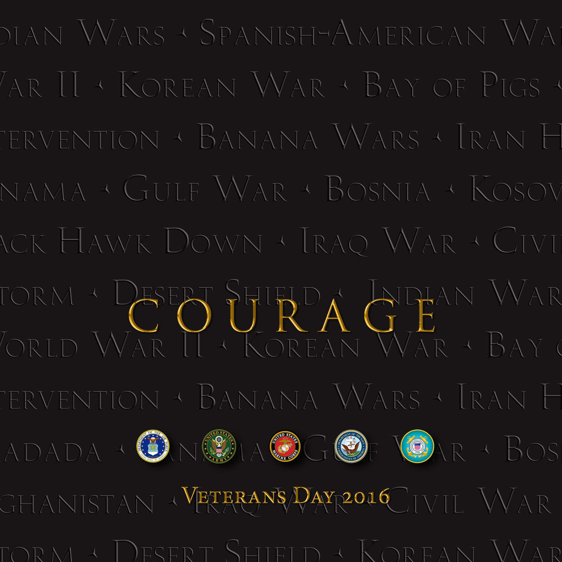 Honoring Veterans Day - American Flag Background