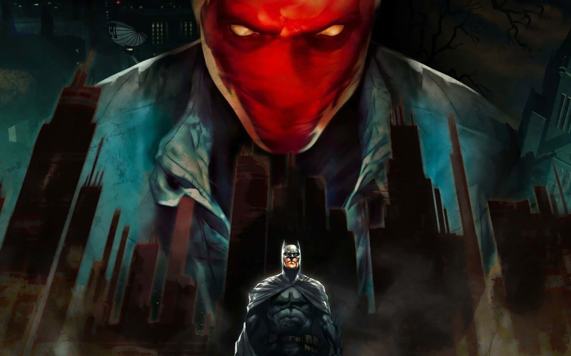 Batman Arkham City - Animeringsbaggrund Wallpaper