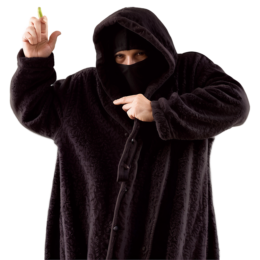 Hooded Terry Cloth Robe Png Tsr33 PNG