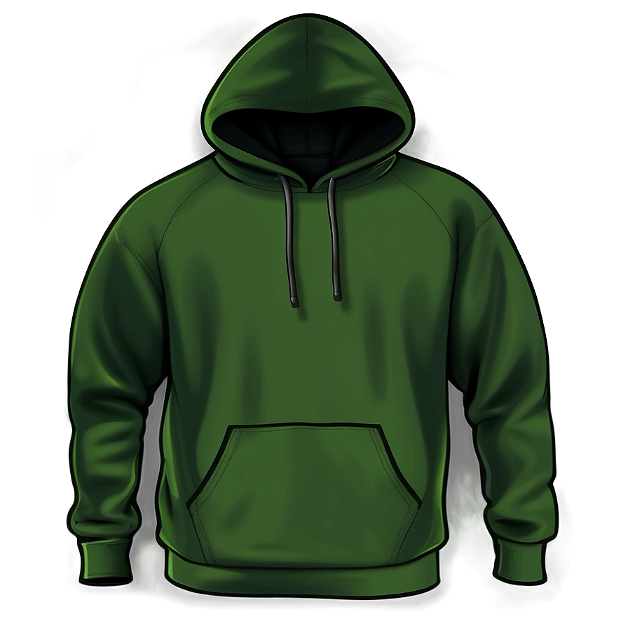 Hoodie Template D PNG