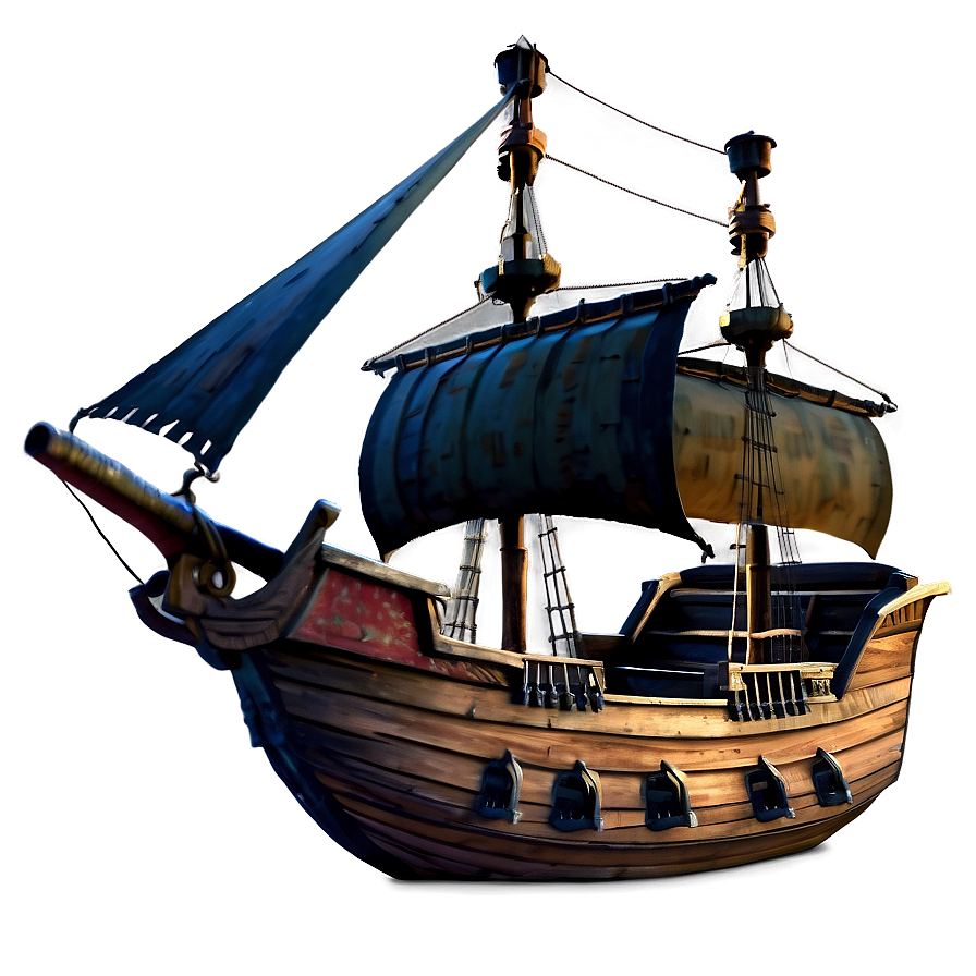 Hook's Pirate Ship Png Pah52 PNG