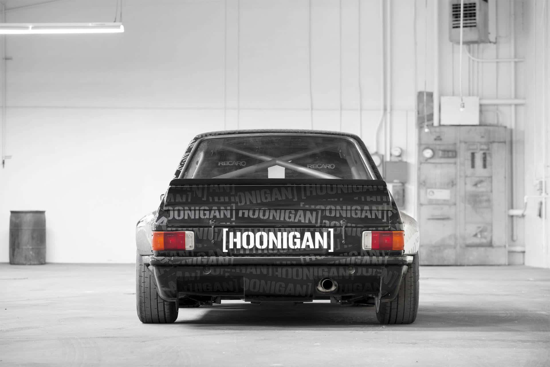 Hoonigan Branded Carin Garage Wallpaper