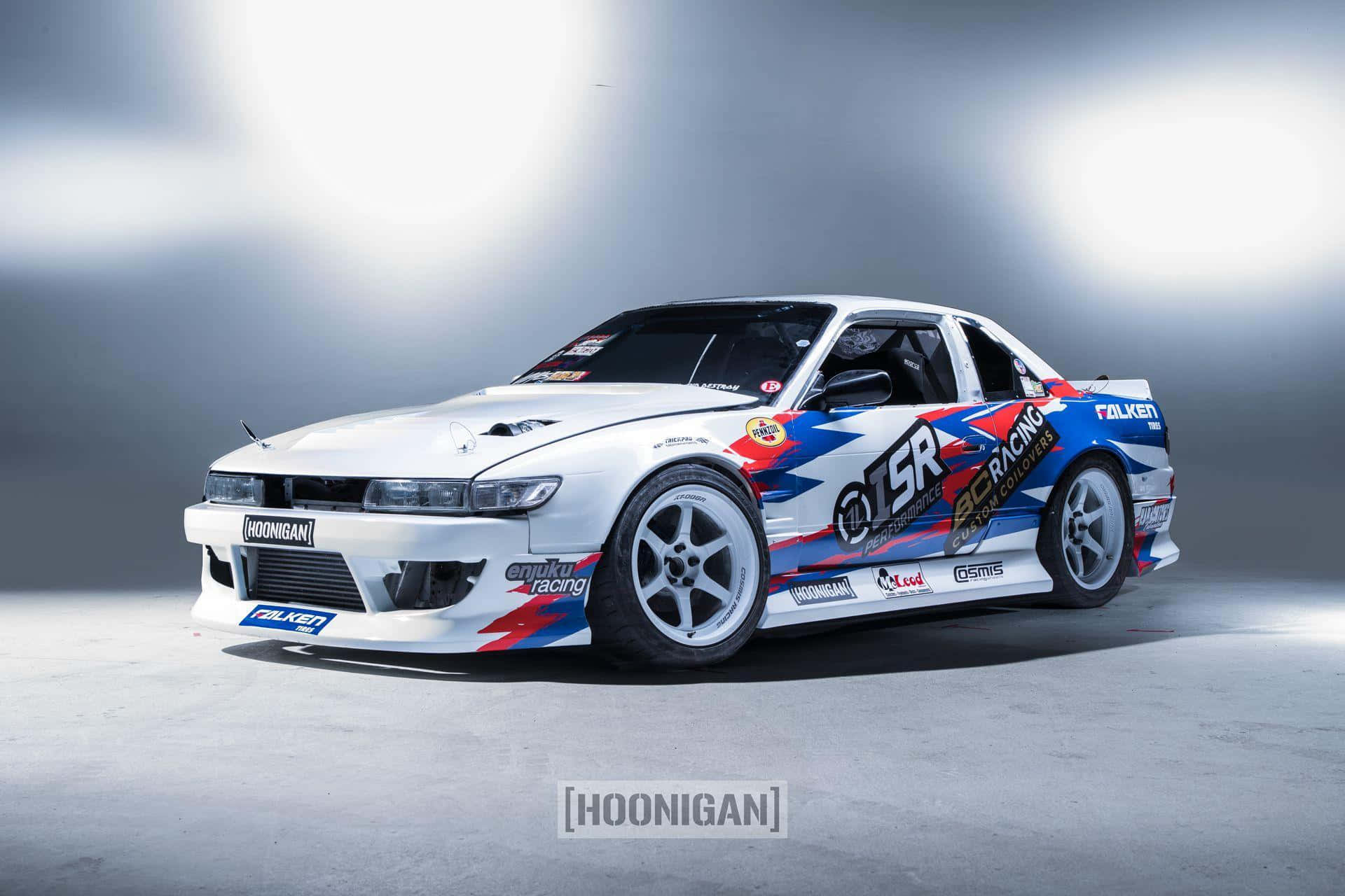 Hoonigan Branded Race Car Studio Shot Wallpaper