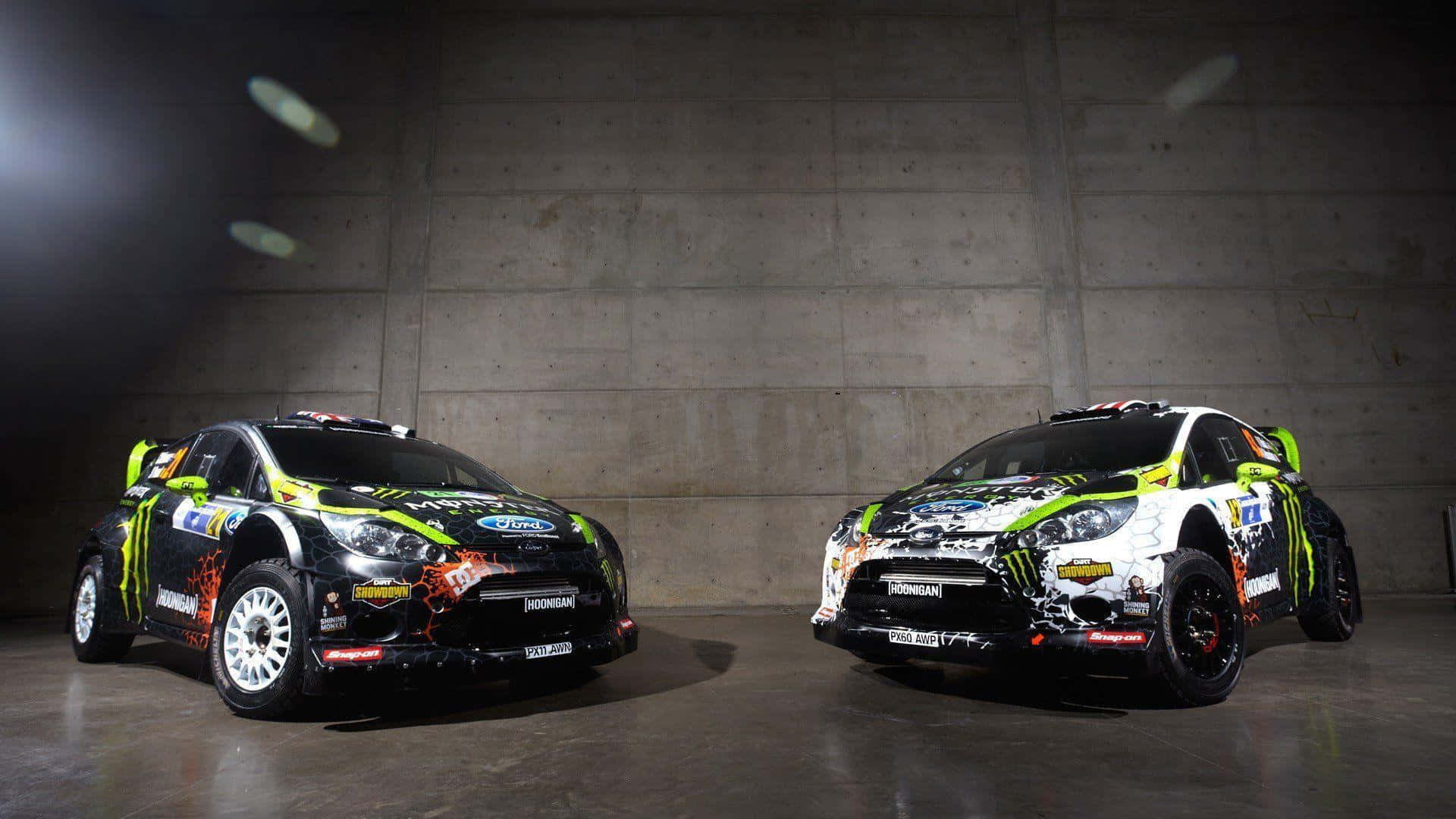 Hoonigan Racing Division Ford Fiesta Rally Cars Wallpaper