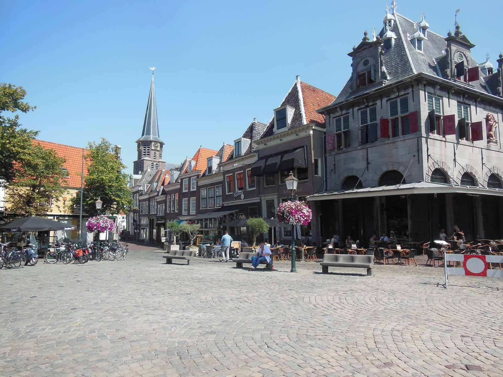 Hoorn Historic Square Sunny Day Wallpaper