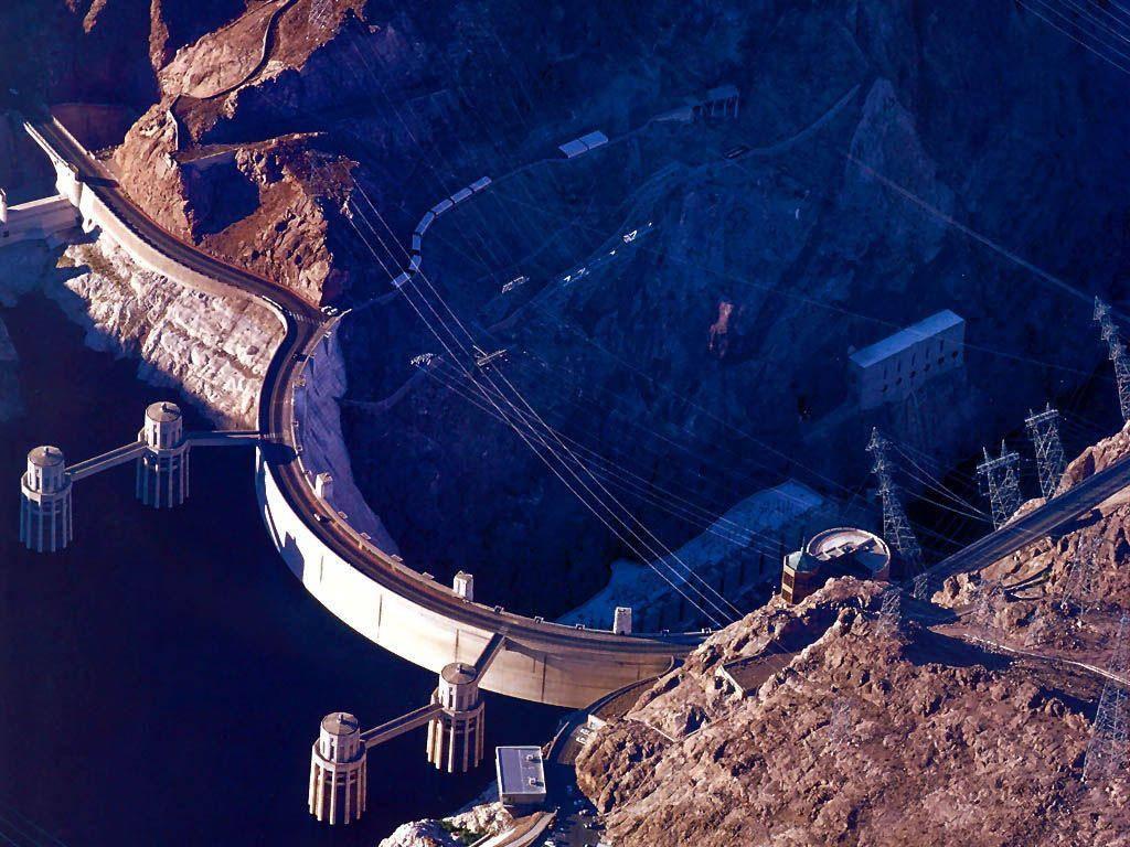Hoover-dæmningen 1024 X 768 Wallpaper