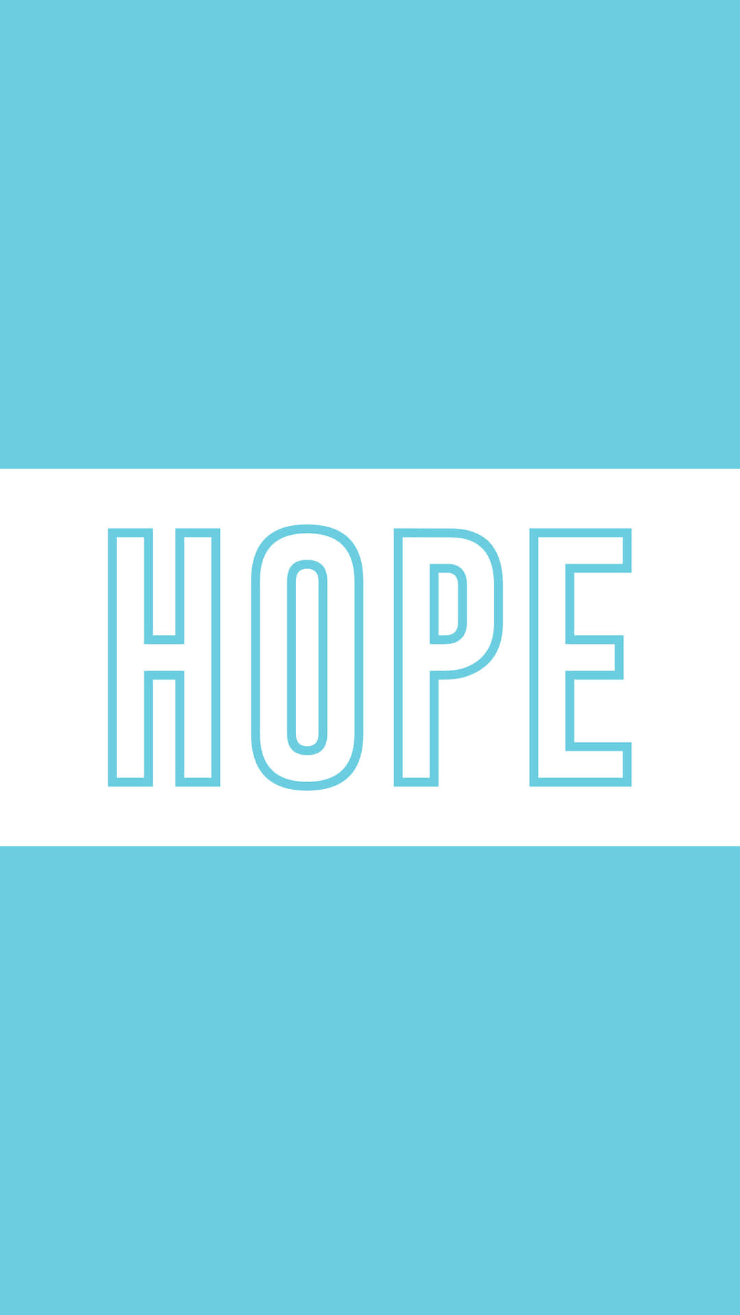 Hope In Dual Color Background