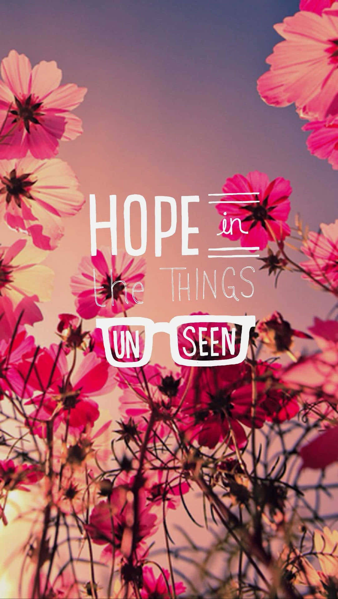 Download Hope In Unseen Things_ Inspirational Floral Backdrop Wallpaper ...