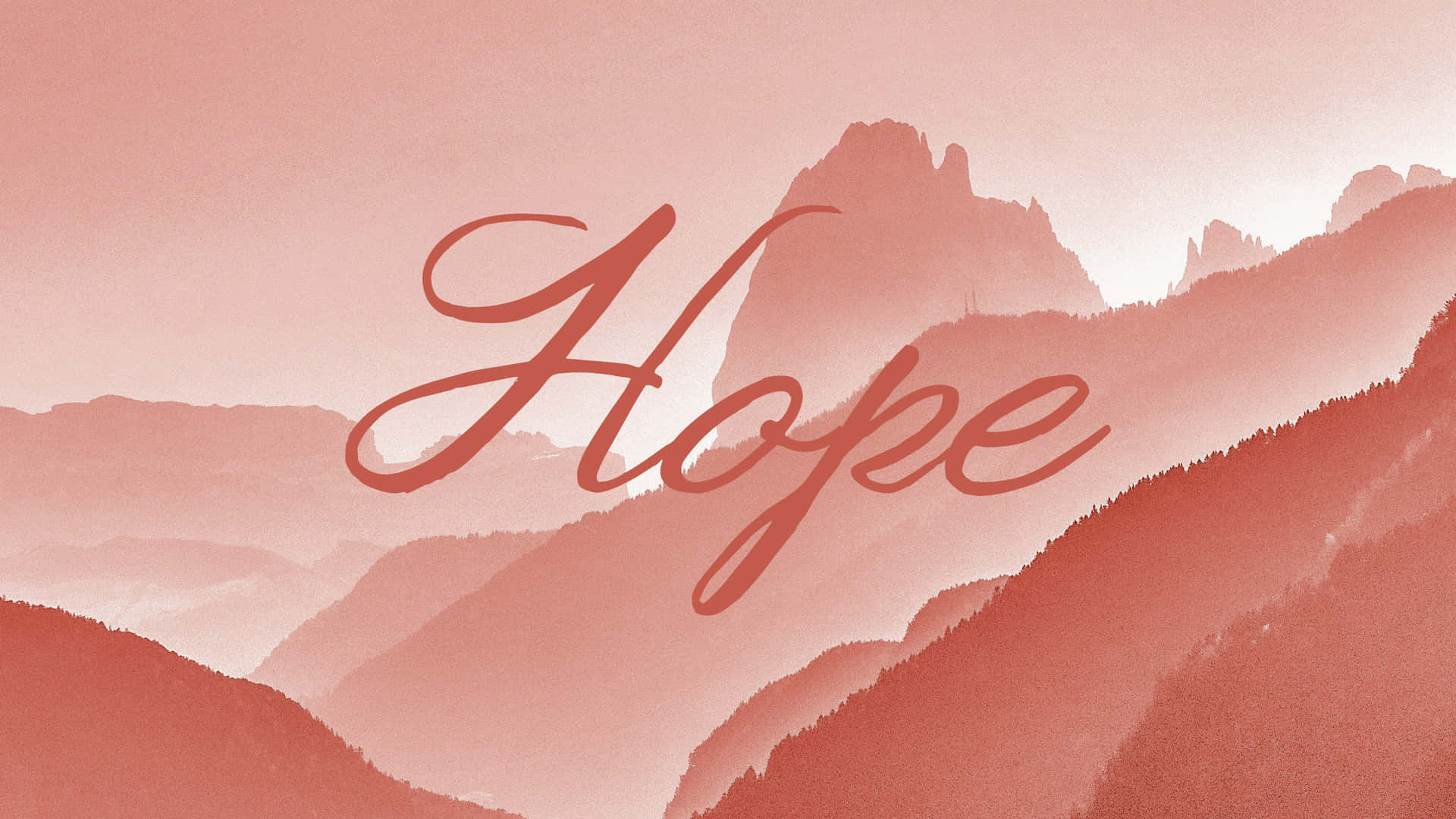 Hope Mountainous Background Wallpaper