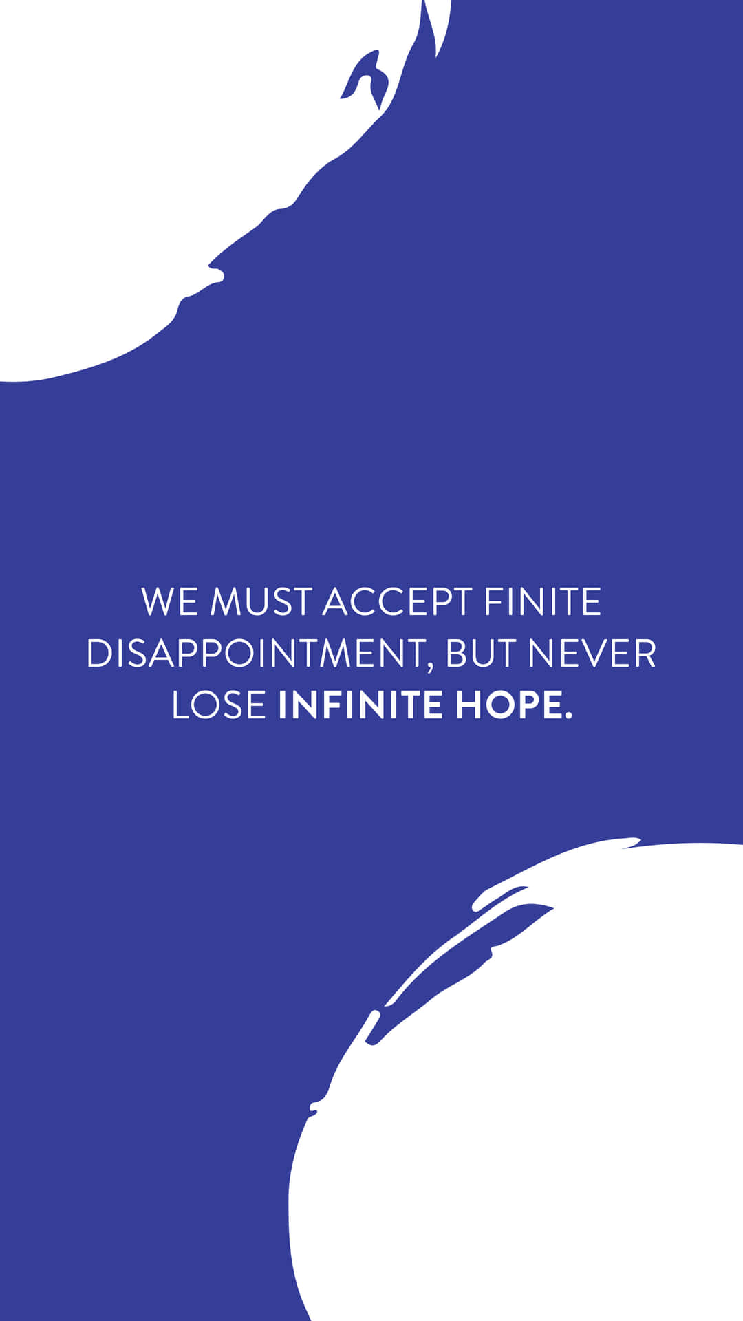 Hope Quote In Blue And White Background Wallpaper