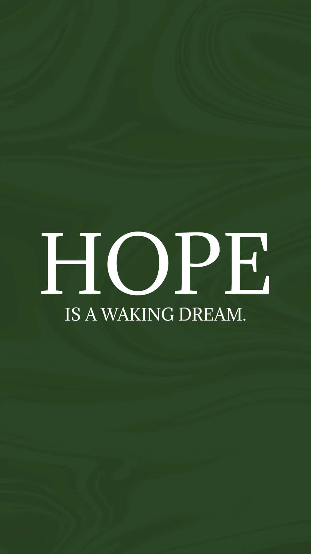 Hope Quote In Green Background