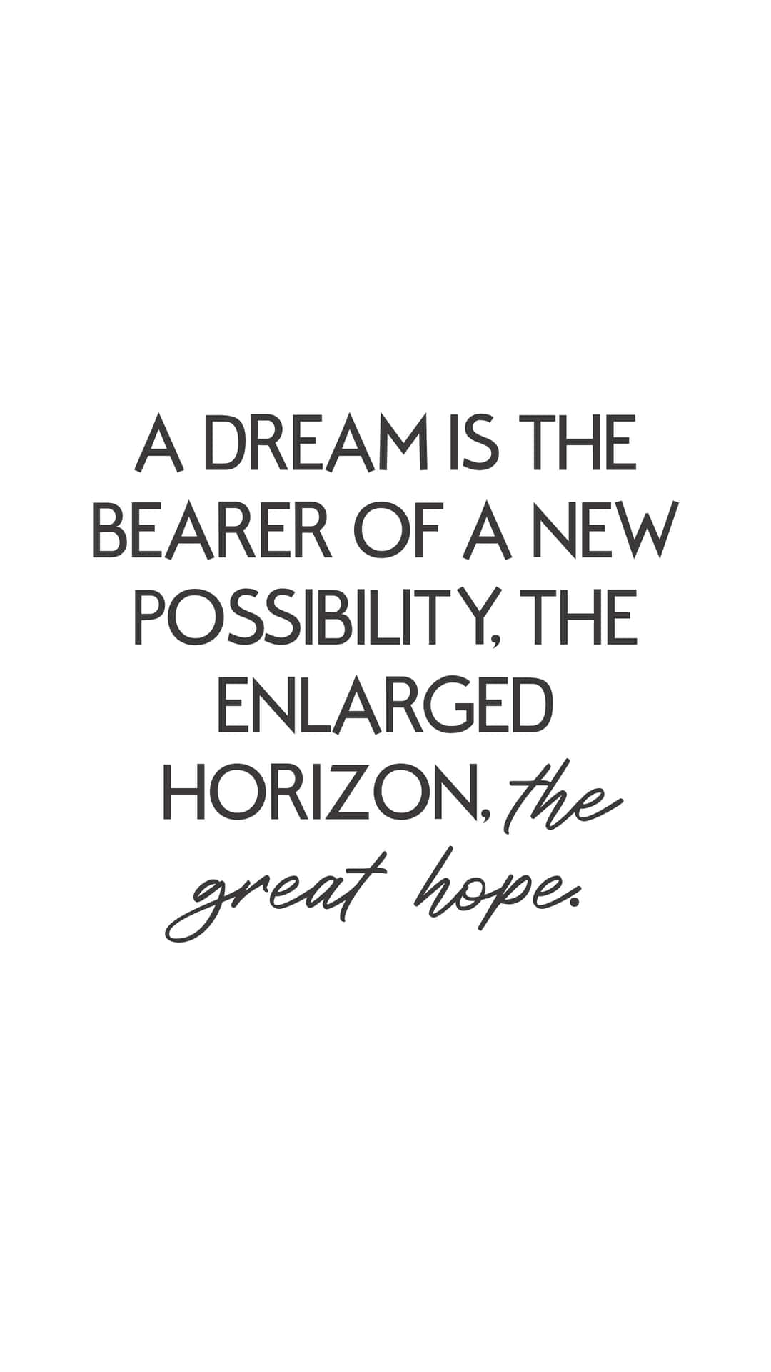 Hope Quote In White Background Wallpaper