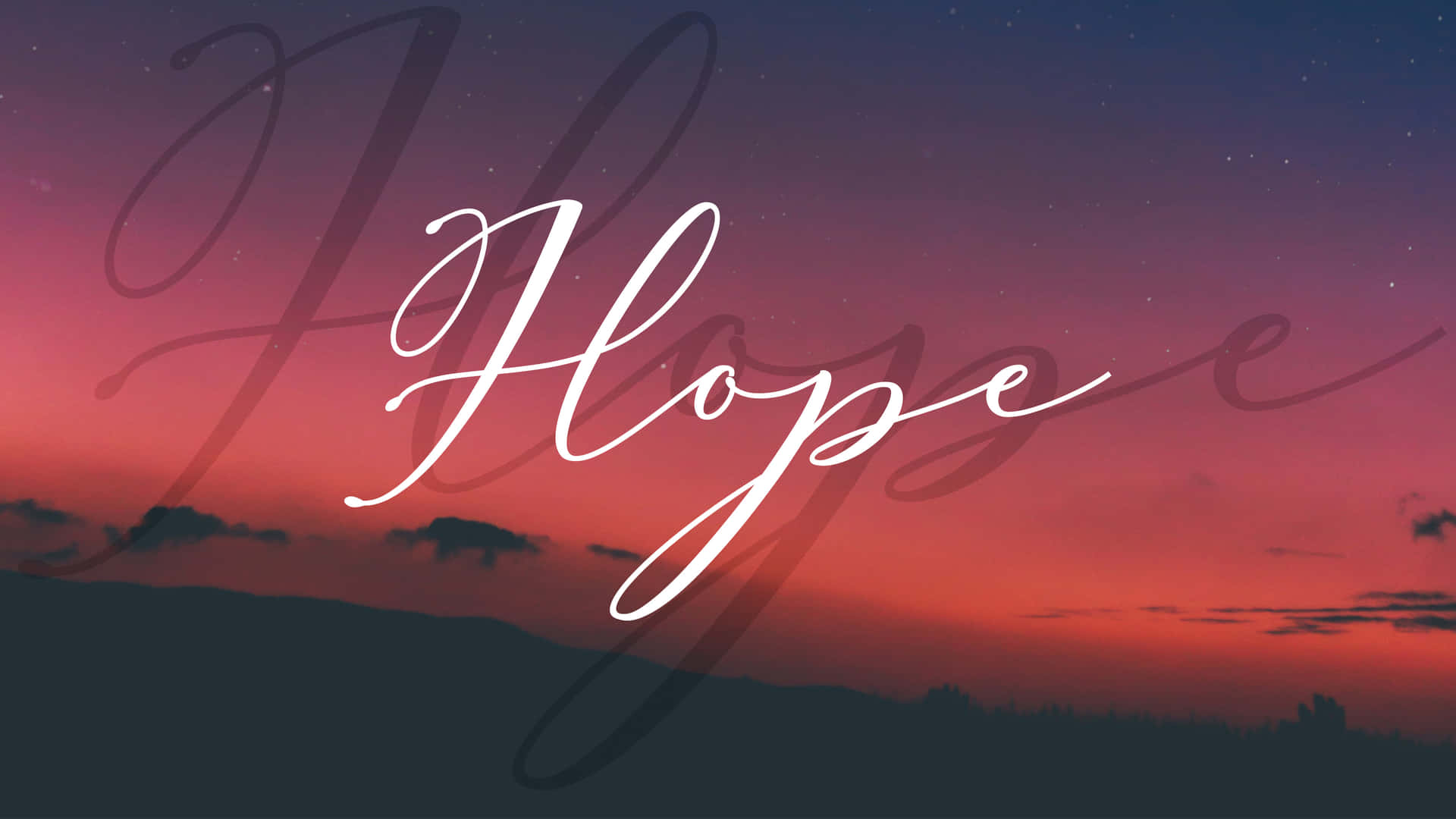 Hope Sunset Background Picture
