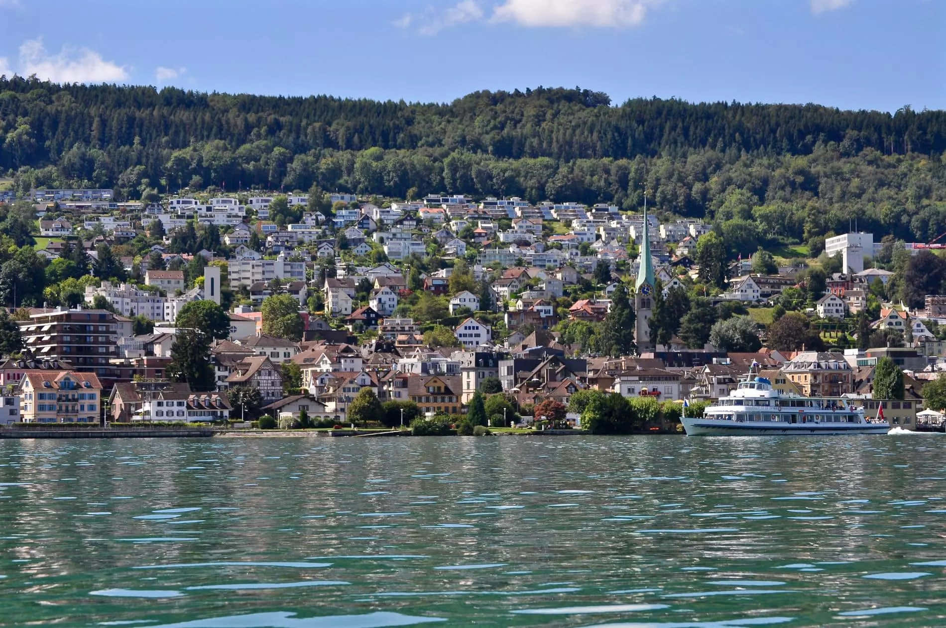 Horgen Lake Zurich View Wallpaper