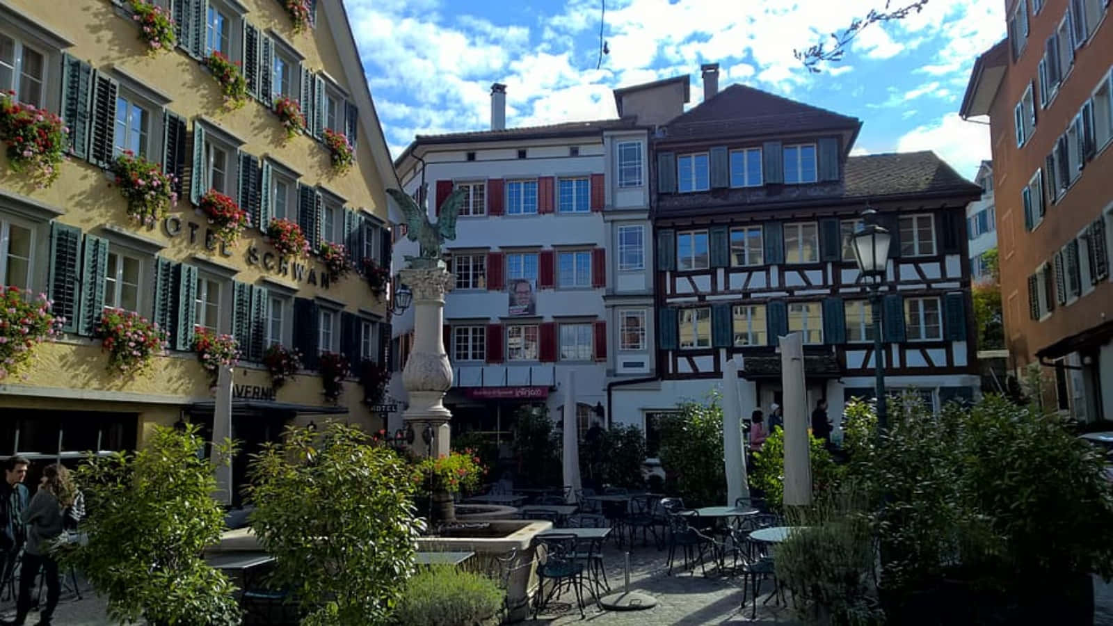 Centre Historique De Horgen, Suisse Fond d'écran