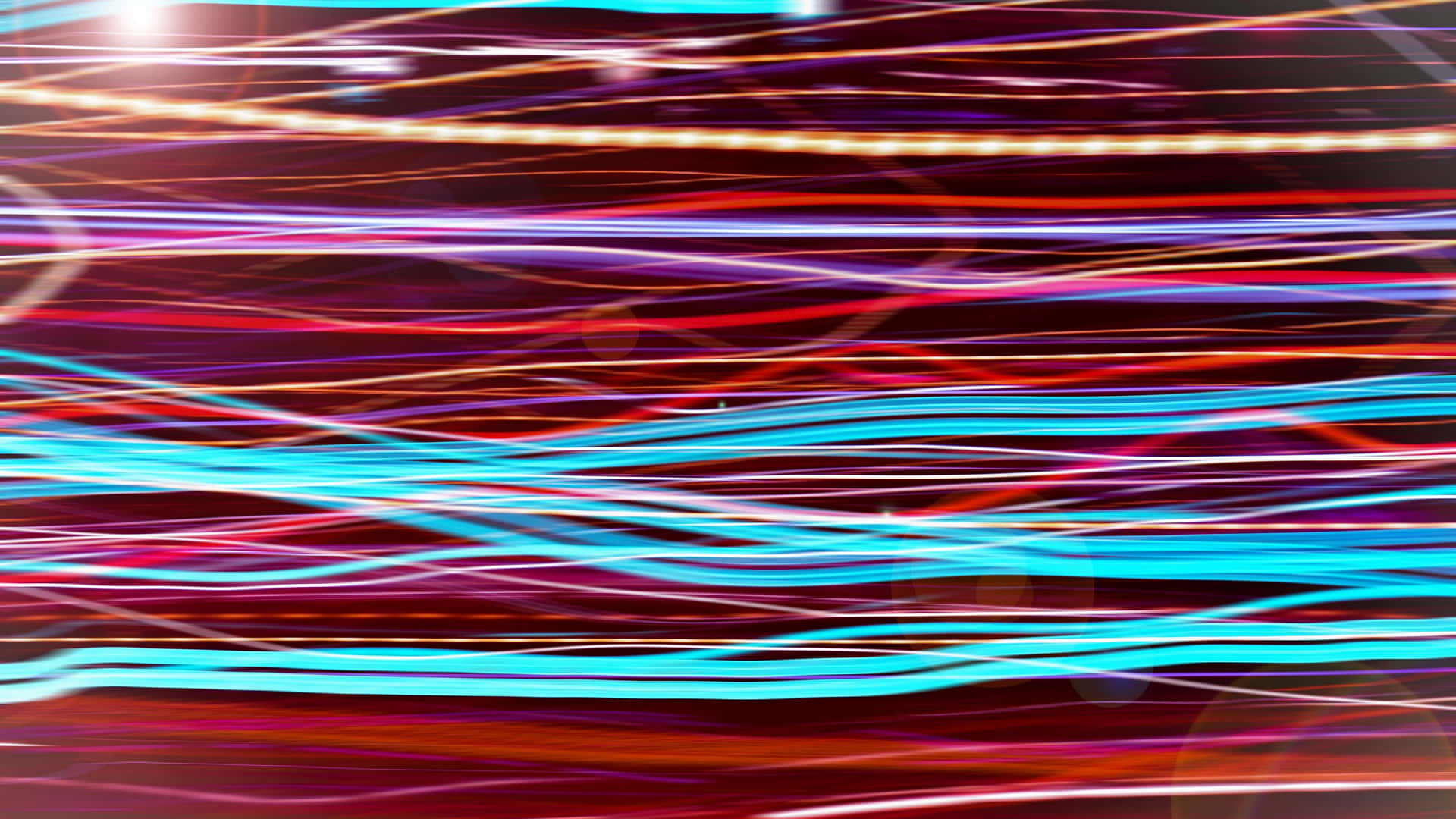 Horizontal Neon Abstract Lights Picture