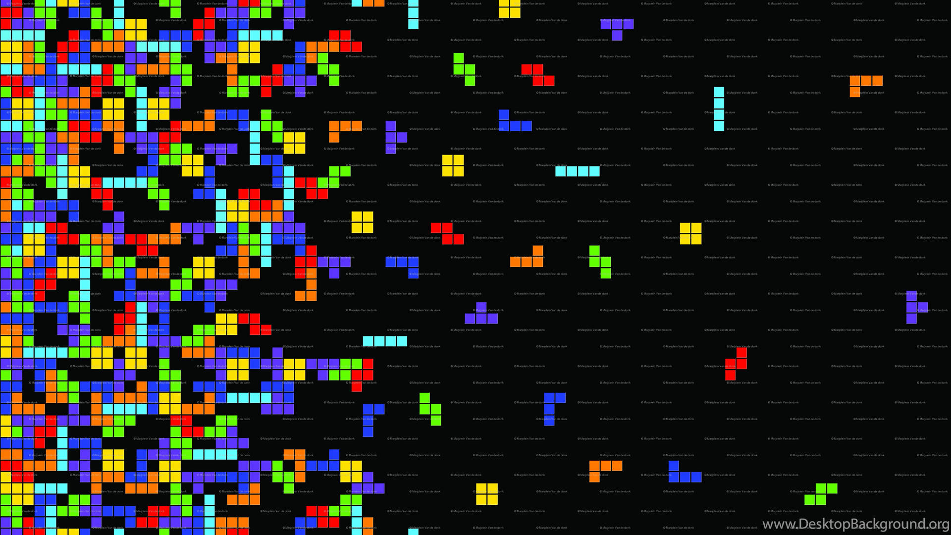Horizontal Tetris Game Wallpaper
