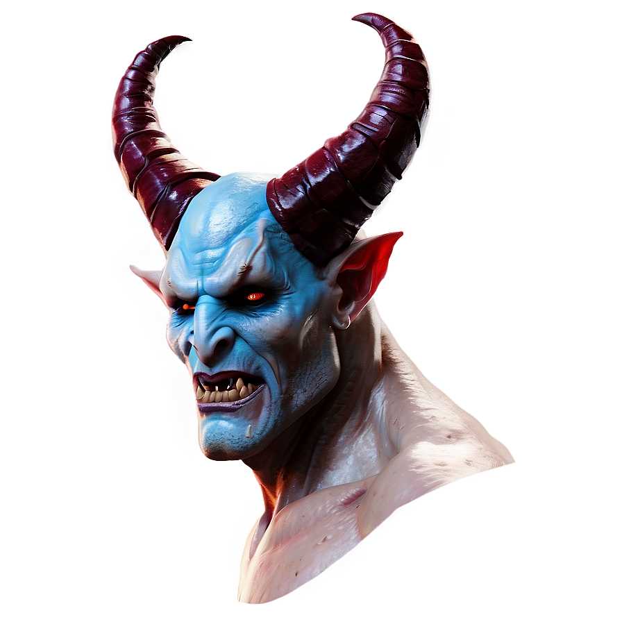 Horned Demon Graphic Png Kof38 PNG