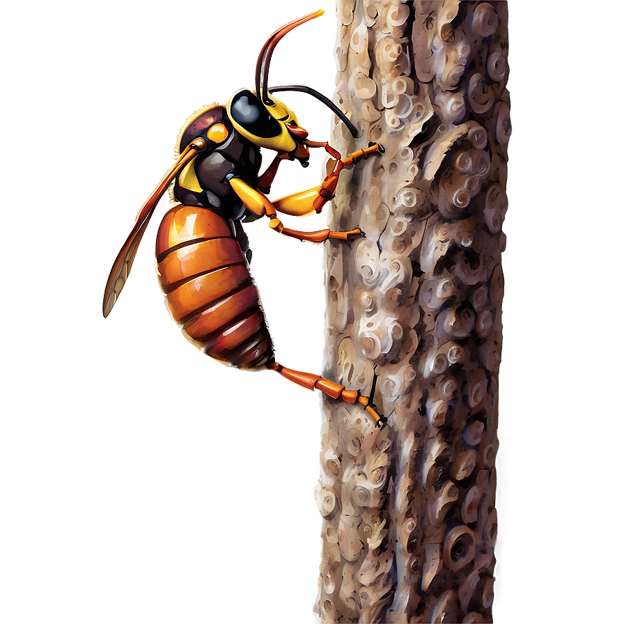 Hornet Defending Nest Png 06112024 PNG