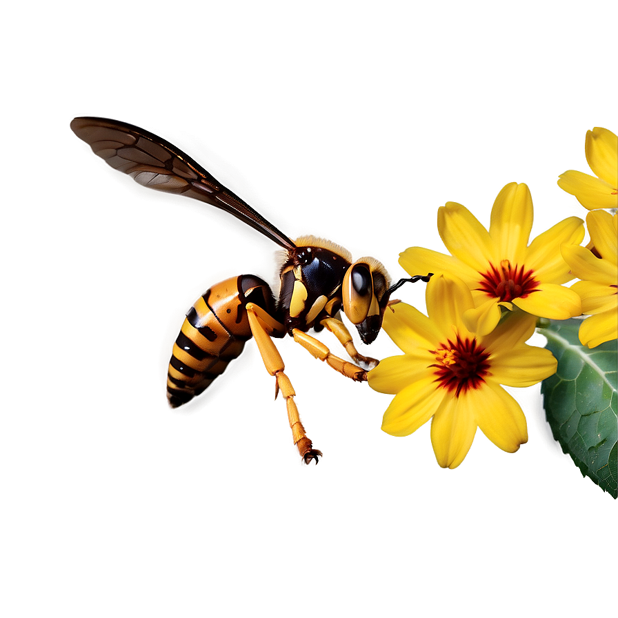 Hornet On Flower Png 10 PNG